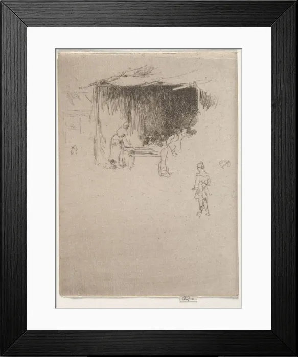 Framed Print : Booth at a Fair. Creator: James McNeill Whistler (American, 1834-1903) Framed Print : Booth at a Fair. Creator: James McNeill Whistler (American, 1834-1903)
