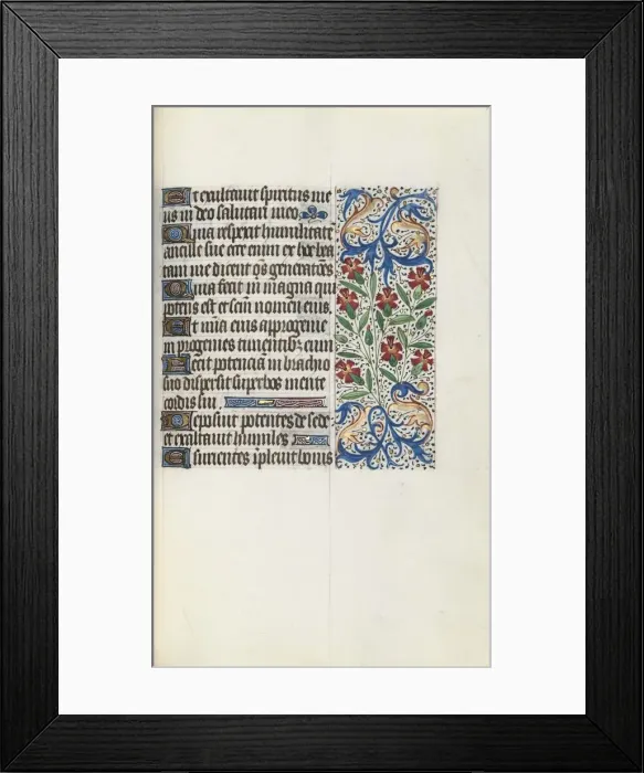 Framed Print : Book of Hours (Use of Rouen): fol. 74r, c. 1470. Creator: Master of the Geneva Latini (French Framed Print : Book of Hours (Use of Rouen): fol. 74r, c. 1470. Creator: Master of the Geneva Latini (French