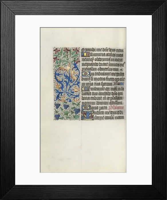 Framed Print : Book of Hours (Use of Rouen): fol. 75v, c. 1470. Creator: Master of the Geneva Latini (French Framed Print : Book of Hours (Use of Rouen): fol. 75v, c. 1470. Creator: Master of the Geneva Latini (French