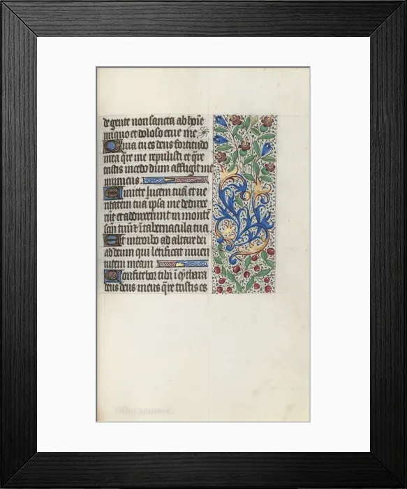 Framed Print : Book of Hours (Use of Rouen): fol. 76r, c. 1470. Creator: Master of the Geneva Latini (French Framed Print : Book of Hours (Use of Rouen): fol. 76r, c. 1470. Creator: Master of the Geneva Latini (French