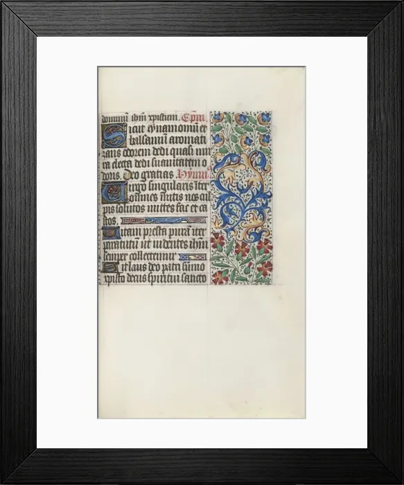 Framed Print : Book of Hours (Use of Rouen): fol. 78r, c. 1470. Creator: Master of the Geneva Latini (French Framed Print : Book of Hours (Use of Rouen): fol. 78r, c. 1470. Creator: Master of the Geneva Latini (French