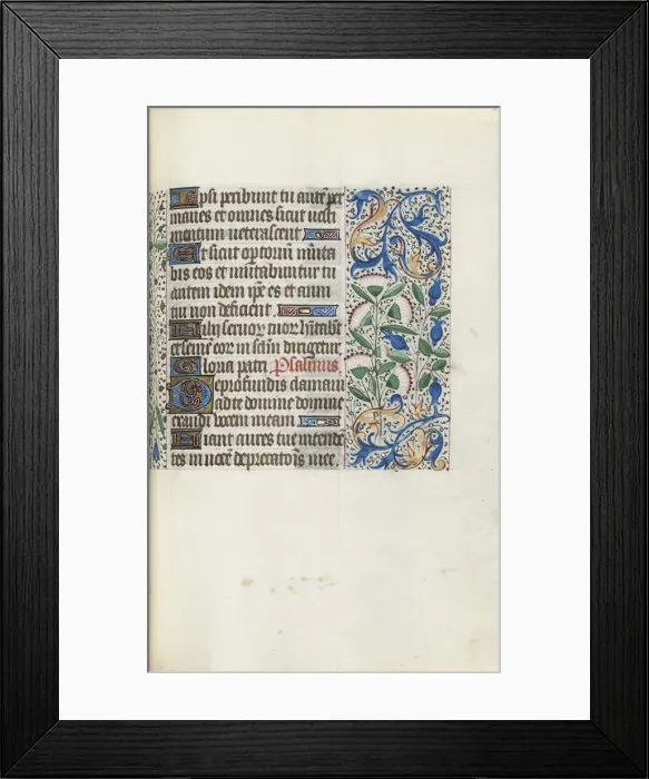 Framed Print : Book of Hours (Use of Rouen): fol. 90r, c. 1470. Creator: Master of the Geneva Latini (French Framed Print : Book of Hours (Use of Rouen): fol. 90r, c. 1470. Creator: Master of the Geneva Latini (French