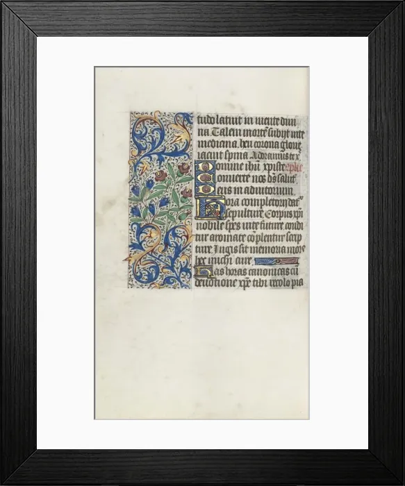 Framed Print : Book of Hours (Use of Rouen): fol. 98v, c. 1470. Creator: Master of the Geneva Latini (French