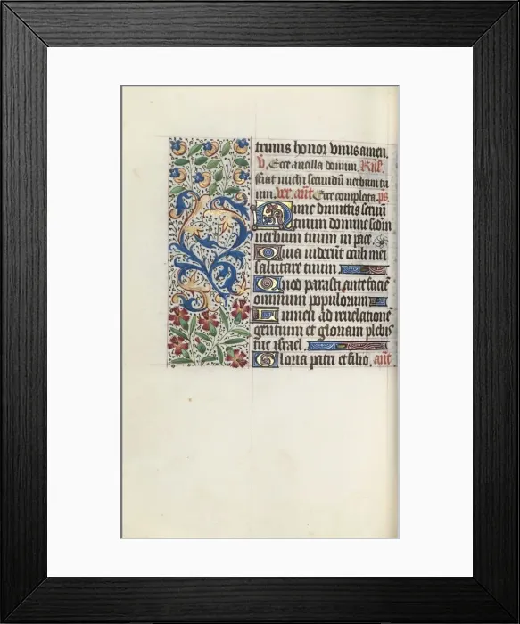 Framed Print : Book of Hours (Use of Rouen): fol. 78v, c. 1470. Creator: Master of the Geneva Latini (French Framed Print : Book of Hours (Use of Rouen): fol. 78v, c. 1470. Creator: Master of the Geneva Latini (French