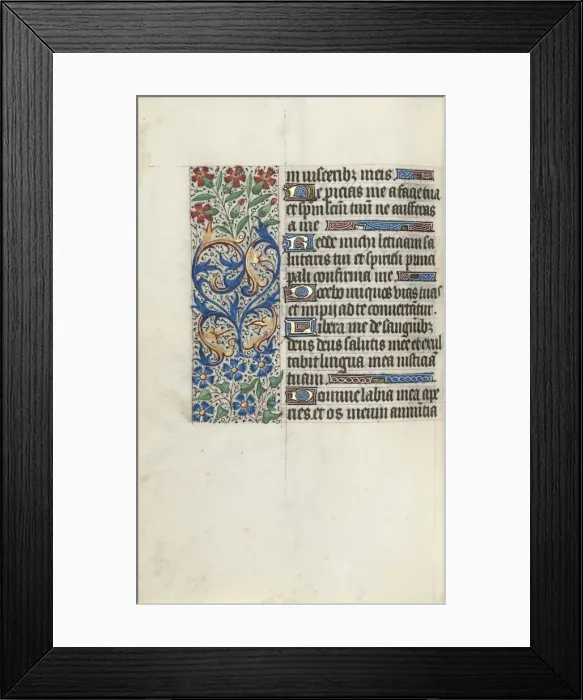 Framed Print : Book of Hours (Use of Rouen): fol. 86v, c. 1470. Creator: Master of the Geneva Latini (French Framed Print : Book of Hours (Use of Rouen): fol. 86v, c. 1470. Creator: Master of the Geneva Latini (French