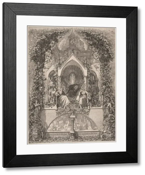 Framed Print : Briar Rose (Dornroschen), 1836. Creator: Eugen Napoleon Neureuther (German, 1806-1862) Framed Print : Briar Rose (Dornroschen), 1836. Creator: Eugen Napoleon Neureuther (German, 1806-1862)