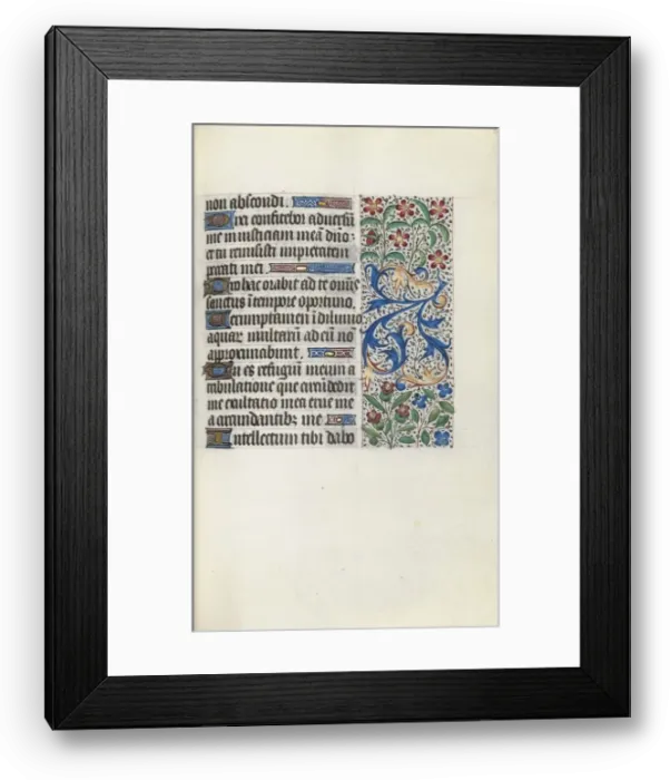 Framed Print : Book of Hours (Use of Rouen): fol. 82r, c. 1470. Creator: Master of the Geneva Latini (French Framed Print : Book of Hours (Use of Rouen): fol. 82r, c. 1470. Creator: Master of the Geneva Latini (French