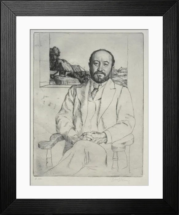 Framed Print : C. J. Knowles, 1894. Creator: William Strang (British, 1859-1921) Framed Print : C. J. Knowles, 1894. Creator: William Strang (British, 1859-1921)