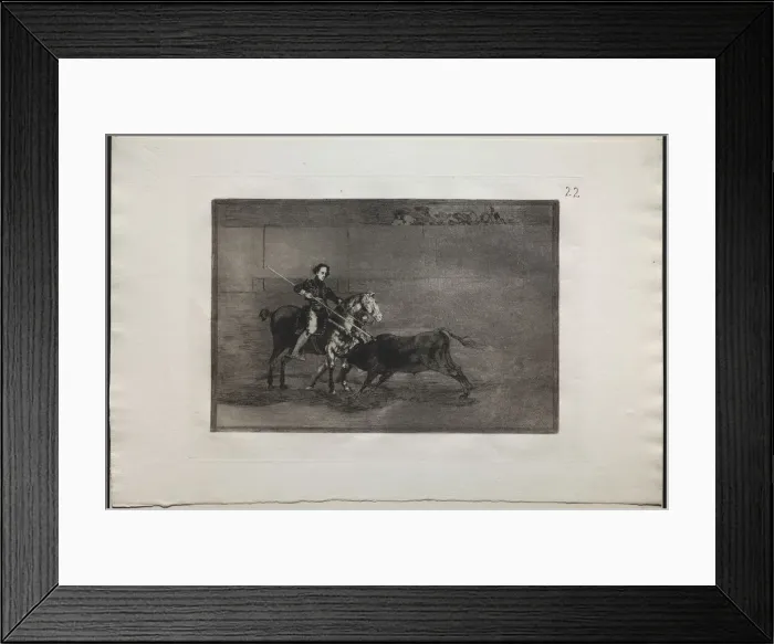Framed Print : Bullfights: Manly Courage of the Celebrated Pajuelera in (the Ring) at Saragosa, 1876