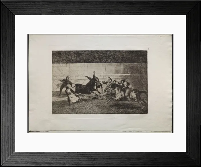 Framed Print : Bullfights: The Death of Pepe Illo (2nd Composition), 1876. Creator: Francisco de Goya (Spanish Framed Print : Bullfights: The Death of Pepe Illo (2nd Composition), 1876. Creator: Francisco de Goya (Spanish
