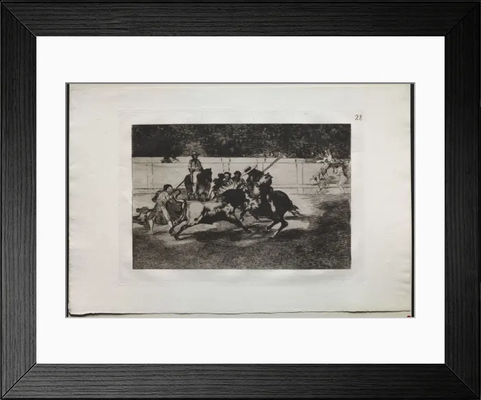 Framed Print : Bullfights: The Forceful Rendon Stabs a Bull with the Pique, From Which Pass he died Framed Print : Bullfights: The Forceful Rendon Stabs a Bull with the Pique, From Which Pass he died