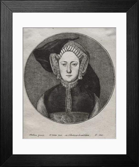 Framed Print : Catherine of Aragon, 1647. Creator: Wenceslaus Hollar (Bohemian, 1607-1677) Framed Print : Catherine of Aragon, 1647. Creator: Wenceslaus Hollar (Bohemian, 1607-1677)