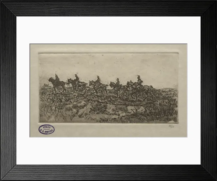 Framed Print : Cavalry Scene. Creator: George Hendrik Breitner (Dutch, 1857-1923) Framed Print : Cavalry Scene. Creator: George Hendrik Breitner (Dutch, 1857-1923)
