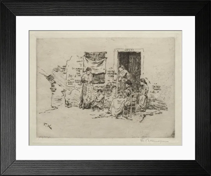 Framed Print : Chioggia. Creator: Friedrich Kallmorgan (German, 1856-1924) Framed Print : Chioggia. Creator: Friedrich Kallmorgan (German, 1856-1924)