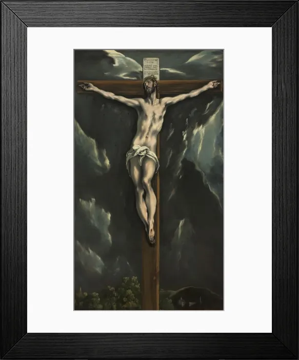 Framed Print : Christ on the Cross, c. 1600-1610. Creator: El Greco (Spanish, 1541-1614) Framed Print : Christ on the Cross, c. 1600-1610. Creator: El Greco (Spanish, 1541-1614)