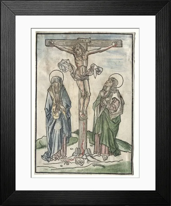 Framed Print : Christ on the Cross, 1400s. Creator: Unknown Framed Print : Christ on the Cross, 1400s. Creator: Unknown