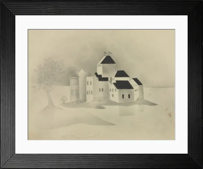 Framed Print : Chillon Castle. Creator: Mary Altha Nims (American, 1817-1907) Framed Print : Chillon Castle. Creator: Mary Altha Nims (American, 1817-1907)