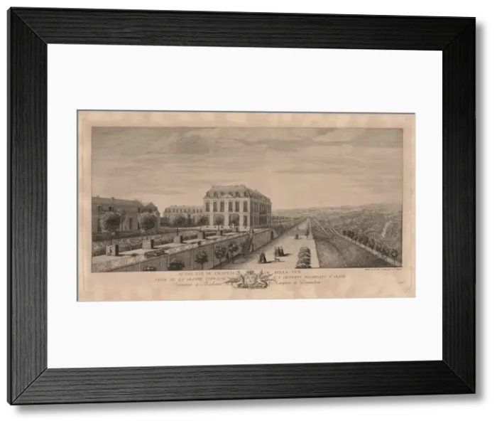 Framed Print : Chateau Bellevue. Creator: Jacques Rigaud (French, 1681-1754) Framed Print : Chateau Bellevue. Creator: Jacques Rigaud (French, 1681-1754)