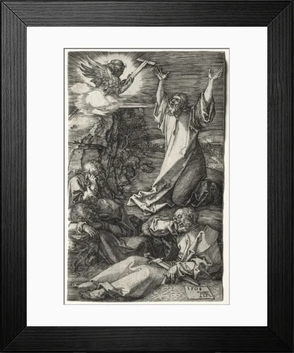 Framed Print : Christ on the Mount of Olives, 1508. Creator: Albrecht Dürer (German, 1471-1528) Framed Print : Christ on the Mount of Olives, 1508. Creator: Albrecht Dürer (German, 1471-1528)