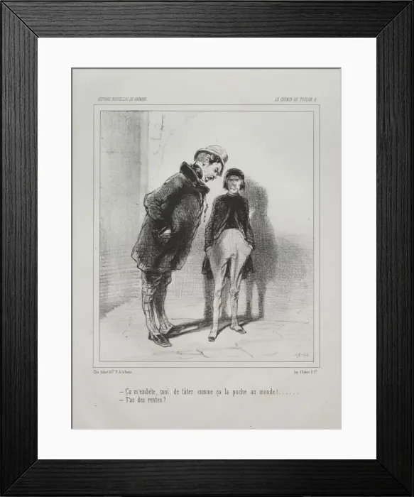 Framed Print : Chemin de Toulon. Creator: Paul Gavarni (French, 1804-1866) Framed Print : Chemin de Toulon. Creator: Paul Gavarni (French, 1804-1866)