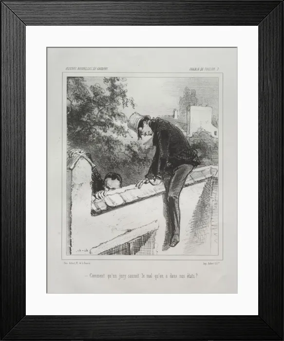 Framed Print : Chemin de Toulon. Creator: Paul Gavarni (French, 1804-1866) Framed Print : Chemin de Toulon. Creator: Paul Gavarni (French, 1804-1866)