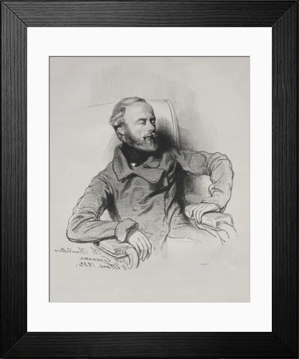 Framed Print : Ch. Chandellier, 1842. Creator: Paul Gavarni (French, 1804-1866) Framed Print : Ch. Chandellier, 1842. Creator: Paul Gavarni (French, 1804-1866)