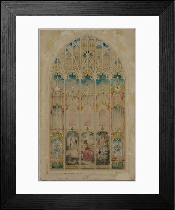 Framed Print : Chapel Window. Creator: John La Farge (American, 1835-1910) Framed Print : Chapel Window. Creator: John La Farge (American, 1835-1910)