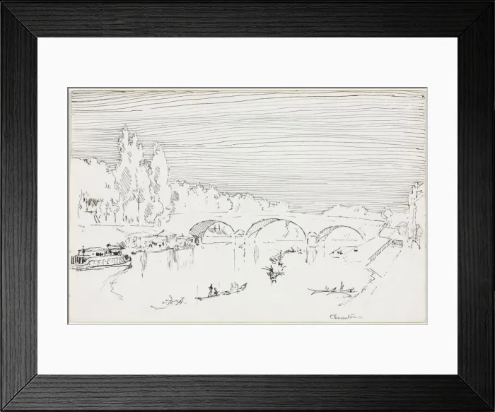 Framed Print : Charenton-le-Pont, ca. 1893. Creator: Joseph Pennell (American, 1857-1926) Framed Print : Charenton-le-Pont, ca. 1893. Creator: Joseph Pennell (American, 1857-1926)