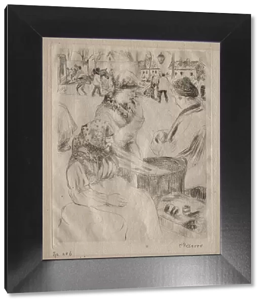 Chestnut Vendor, 1878. Creator: Camille Pissarro (French, 1830-1903)