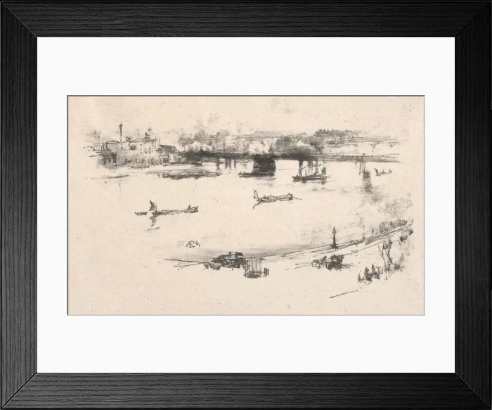Framed Print : Charing Cross Railway Bridge, 1896. Creator: James McNeill Whistler (American, 1834-1903) Framed Print : Charing Cross Railway Bridge, 1896. Creator: James McNeill Whistler (American, 1834-1903)