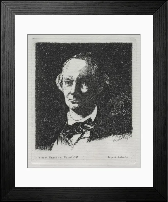 Framed Print : Charles Baudelaire, 1869. Creator: Edouard Manet (French, 1832-1883) Framed Print : Charles Baudelaire, 1869. Creator: Edouard Manet (French, 1832-1883)