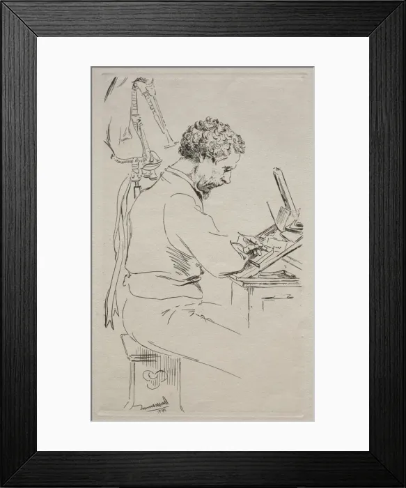 Framed Print : Charles Kean, 1871. Creator: Felix Bracquemond (French, 1833-1914) Framed Print : Charles Kean, 1871. Creator: Felix Bracquemond (French, 1833-1914)