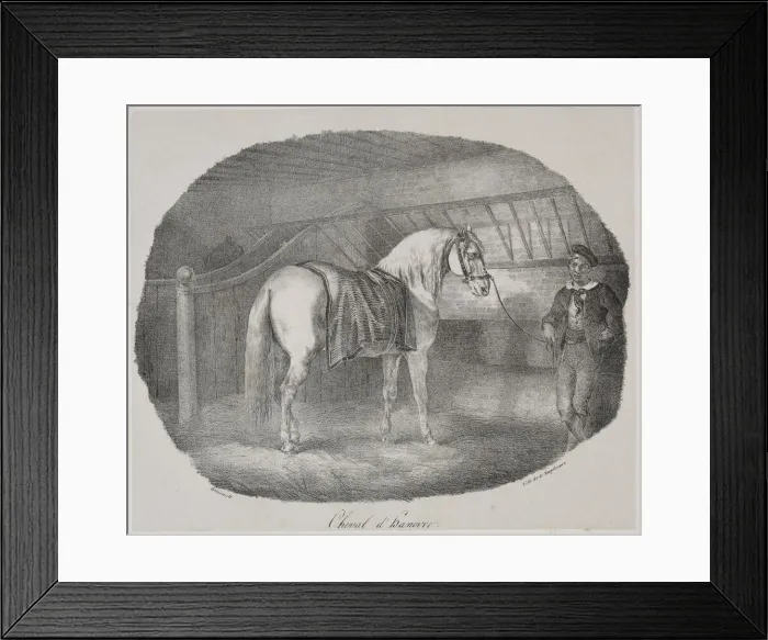 Framed Print : Cheval dHanovre. Creator: Theodore Gericault (French, 1791-1824) Framed Print : Cheval dHanovre. Creator: Theodore Gericault (French, 1791-1824)