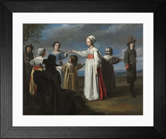 Framed Print : Children Dancing, c. 1650. Creator: Le Nain (French), circle of
