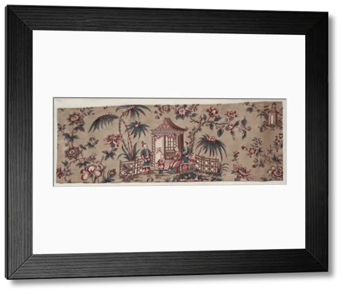 Framed Print : Chinoiserie Design, early 1800s. Creator: Unknown