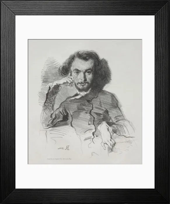 Framed Print : Charles Pierre Baudelaire, 1844. Creator: Emile Isidore Deroy (French, 1820-1846) Framed Print : Charles Pierre Baudelaire, 1844. Creator: Emile Isidore Deroy (French, 1820-1846)