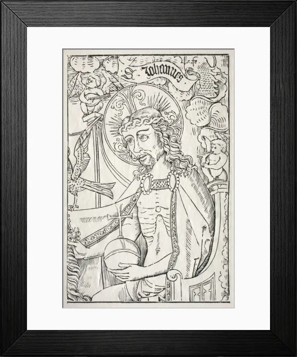 Framed Print : Christus im Halbfigur, c. 1480. Creator: Unknown Framed Print : Christus im Halbfigur, c. 1480. Creator: Unknown