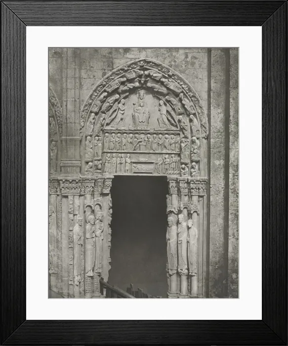 Framed Print : Chartres Cathedral: Right Door of the Royal Portal with Our Lady of Chartres, 1857 Framed Print : Chartres Cathedral: Right Door of the Royal Portal with Our Lady of Chartres, 1857