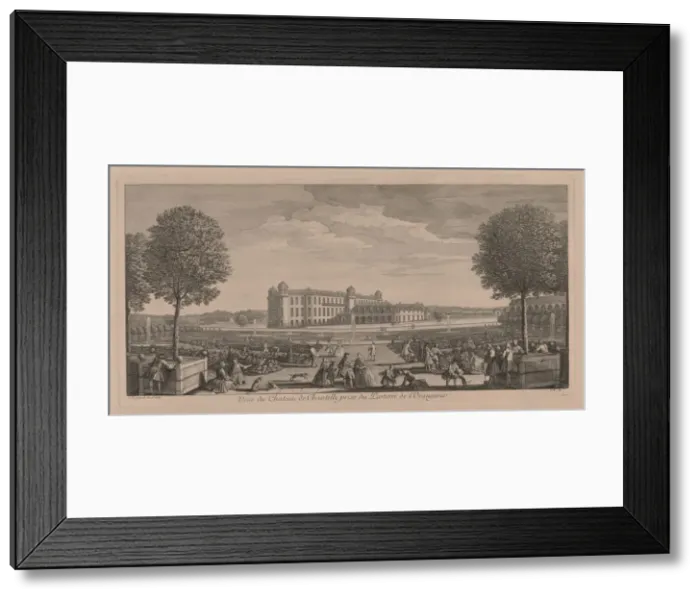 Framed Print : Chateau Chantilly. Creator: Jacques Rigaud (French, 1681-1754) Framed Print : Chateau Chantilly. Creator: Jacques Rigaud (French, 1681-1754)