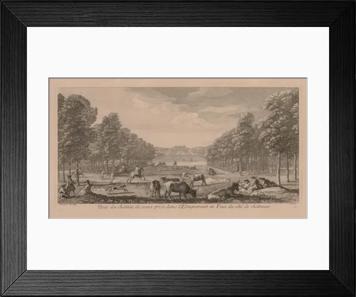 Framed Print : Chateau of Berny. Creator: Jacques Rigaud (French, 1681-1754) Framed Print : Chateau of Berny. Creator: Jacques Rigaud (French, 1681-1754)