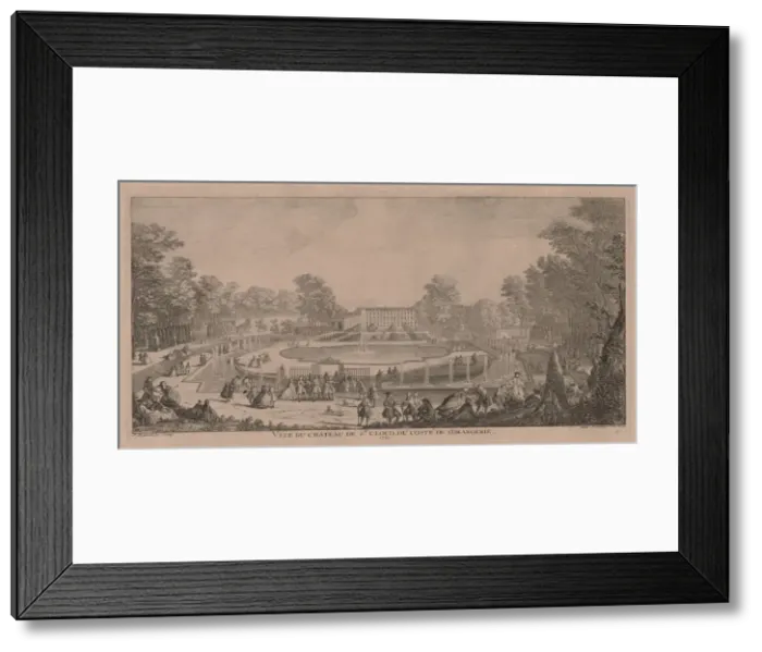 Framed Print : Chateau St. Cloud. Creator: Jacques Rigaud (French, 1681-1754) Framed Print : Chateau St. Cloud. Creator: Jacques Rigaud (French, 1681-1754)