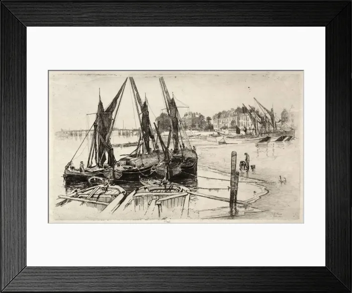 Framed Print : Chelsea, No. 1, 1886. Creator: Joseph Pennell (American, 1857-1926) Framed Print : Chelsea, No. 1, 1886. Creator: Joseph Pennell (American, 1857-1926)