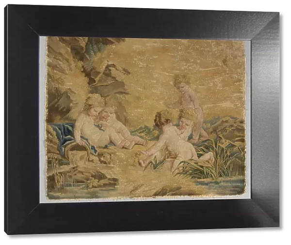 Children Playing: The Bath, 1700s. Creator: Charron (French), workshop of; Francois Boucher