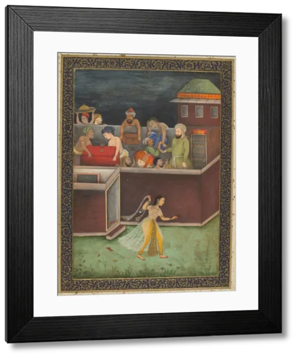 Framed Print : A House Burgled at Night, c. 1700. Creator: Unknown Framed Print : A House Burgled at Night, c. 1700. Creator: Unknown