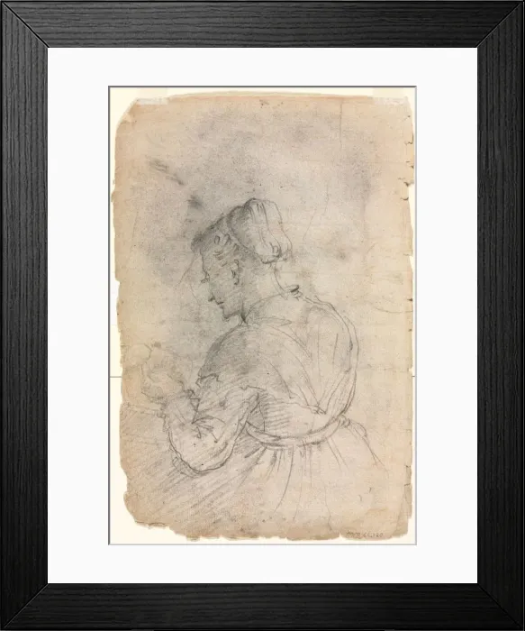 Framed Print : A Kitchen Maid, second half 1500s. Creator: Alessandro Casolani (Italian, 1552 / 53-1607) Framed Print : A Kitchen Maid, second half 1500s. Creator: Alessandro Casolani (Italian, 1552 / 53-1607)