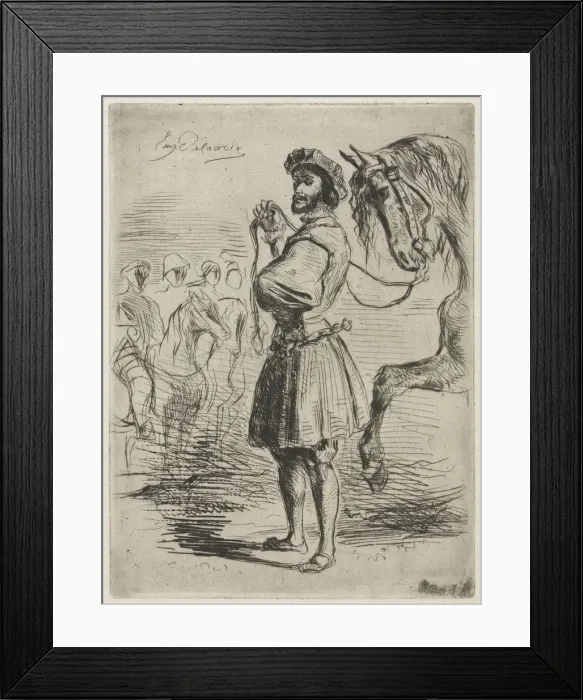 Framed Print : A Lord in the Time of Francis I, 1833. Creator: Eugene Delacroix (French, 1798-1863) Framed Print : A Lord in the Time of Francis I, 1833. Creator: Eugene Delacroix (French, 1798-1863)
