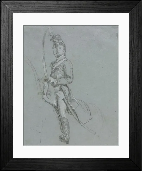 Framed Print : A Hussar Officer on Horseback, 1812. Creator: John Singleton Copley (American, 1738-1815) Framed Print : A Hussar Officer on Horseback, 1812. Creator: John Singleton Copley (American, 1738-1815)