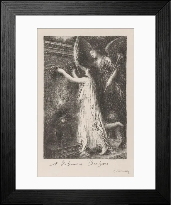 Framed Print : A Johannes Brahms, 1900. Creator: Henri Fantin-Latour (French, 1836-1904) Framed Print : A Johannes Brahms, 1900. Creator: Henri Fantin-Latour (French, 1836-1904)