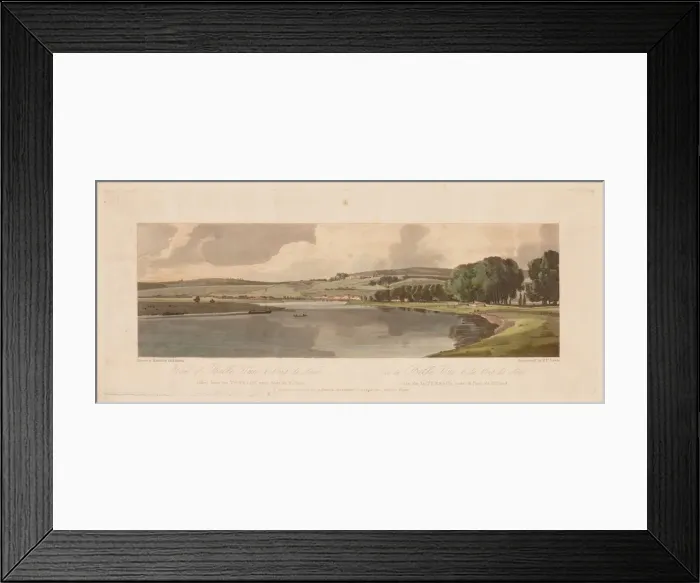Framed Print : A Selection of Twenty of the Most Picturesque Views in Paris: View of Belle Vue & Framed Print : A Selection of Twenty of the Most Picturesque Views in Paris: View of Belle Vue &