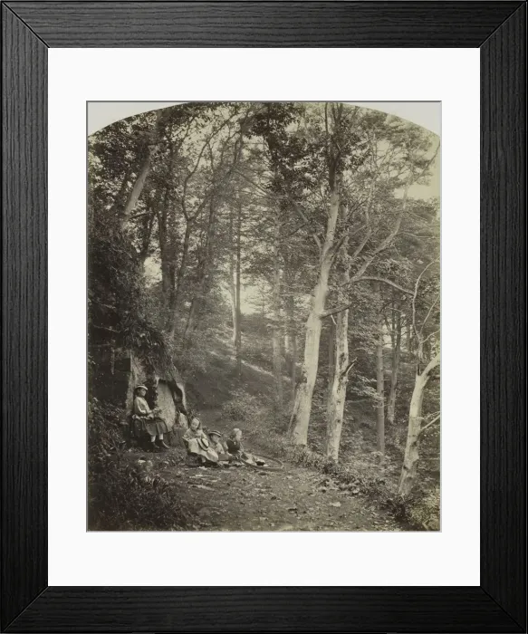 Framed Print : A Path Through a Wood, c. 1860. Creator: Major Francis Gresley (British) Framed Print : A Path Through a Wood, c. 1860. Creator: Major Francis Gresley (British)
